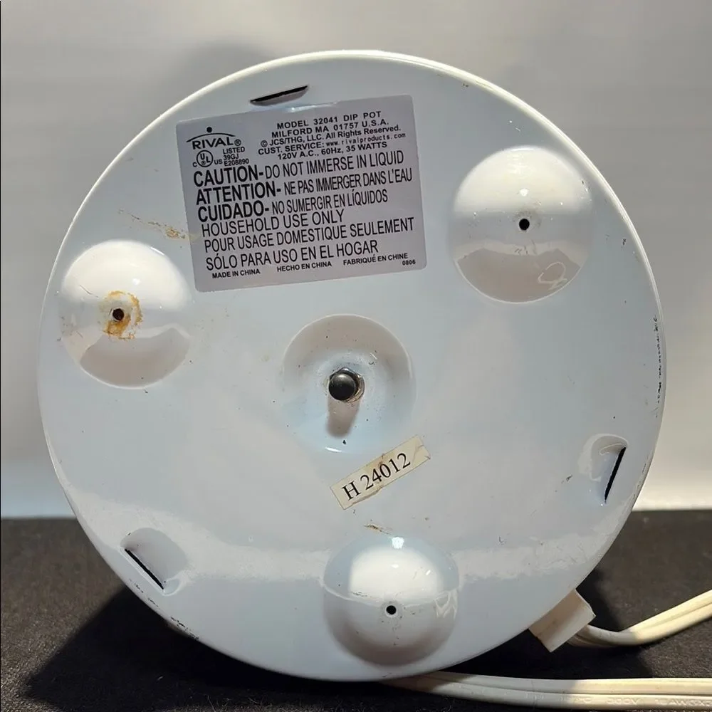 White Little Dipper Stoneware Slow Cooker